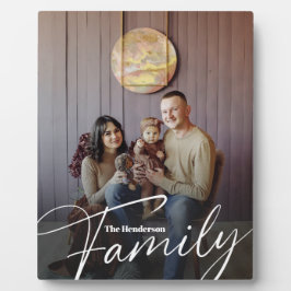 Einfaches Foto benutzerdefinierter Familie Fotoplatte