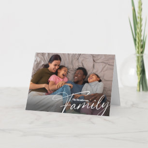 Einfaches Foto benutzerdefinierter Familie Karte