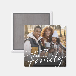 Einfaches Foto benutzerdefinierter Familie Magnet