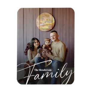 Einfaches Foto benutzerdefinierter Familie Magnet