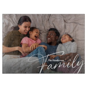 Einfaches Foto benutzerdefinierter Familie Schneidebrett