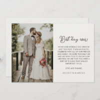 Einfaches Foto "Best Day Ever" Hochzeit Vielen Dan