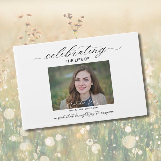 Einfaches Foto-Bestattungsbuch Gästebuch (Von Creator hochgeladen)