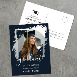 Einfaches Foto Lässiger Abschluss Postkarte