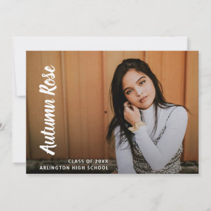 Einfaches Foto Moderner Abschluss Ankündigung