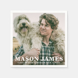 Einfaches Foto Moderner Abschluss Serviette