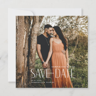 Einfaches Foto Modernes Save the Date