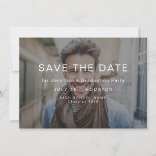 Einfaches Foto Overlay 2025 Abschluss Save The Date