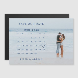 Einfaches Foto-Overlay Save the Date Magneteinladung