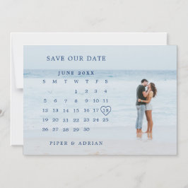 Einfaches Foto-Overlay Save the Date Magneteinladung