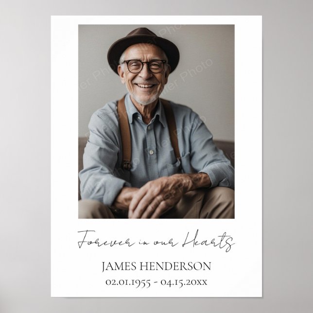 Einfaches Foto Poster (Vorne)