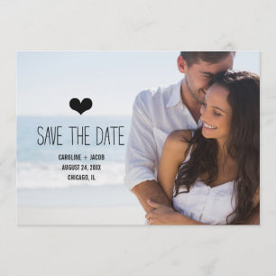 Einfaches Foto Save the Date