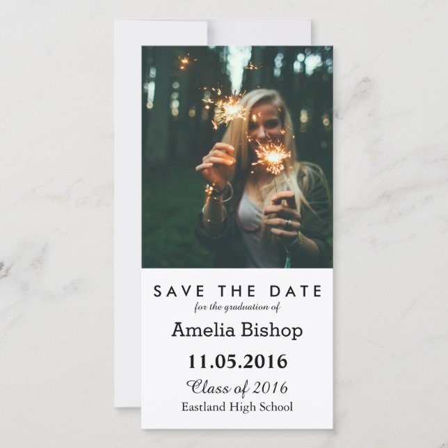 Einfaches Foto Save the Date (Vorderseite)