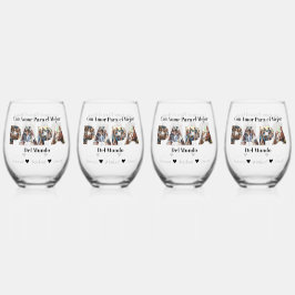 Einfaches Foto Skript Bester Vater je Spanisch Weinglas Ohne Stiel