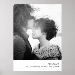 Einfaches Foto-Thema Willkommenspender Poster