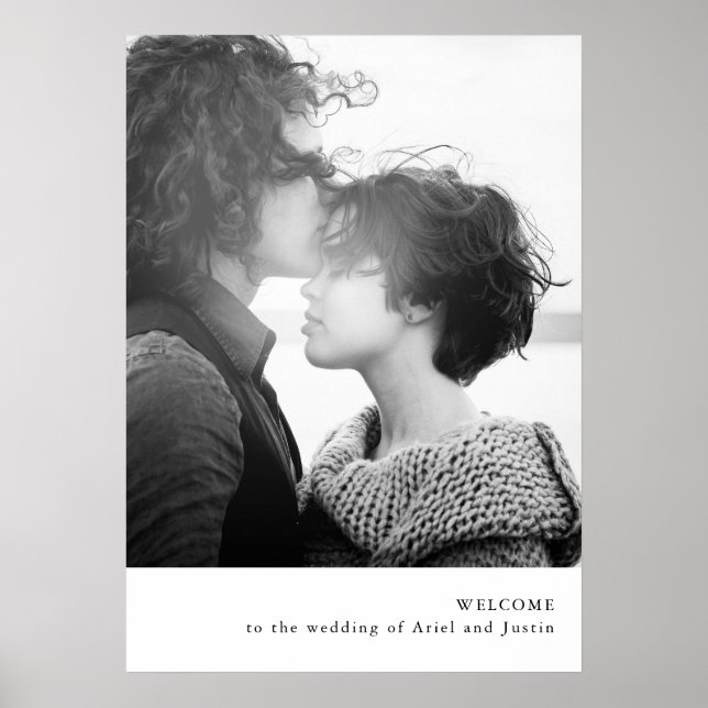 Einfaches Foto-Thema Willkommenspender Poster (Vorne)