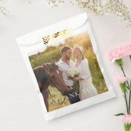 Einfaches Foto Vielen Dank Geschenktütchen