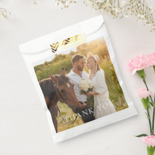 Einfaches Foto Vielen Dank Geschenktütchen