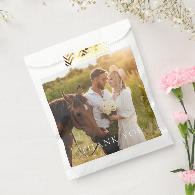 Einfaches Foto Vielen Dank Geschenktütchen (Versiegelt)