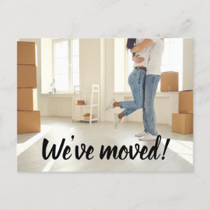 Einfaches Foto Wir haben den Adresswechsel von Skr Postkarte