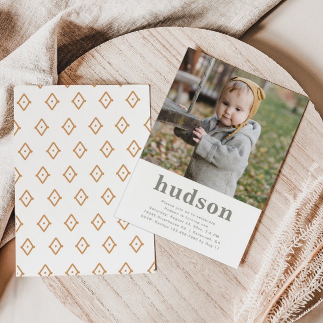 Einfaches Foto zum Geburtstag | MINIMALISTISCH Einladung (Von Creator hochgeladen)