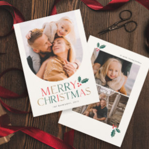 Einfaches Fotoarchiv Farbiger Frohe Weihnachten