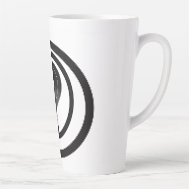 Einfaches Fragezeichen Milchtasse (Rechts)