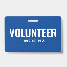 Einfaches Freiwilligendurchgang - Horizontales ID-