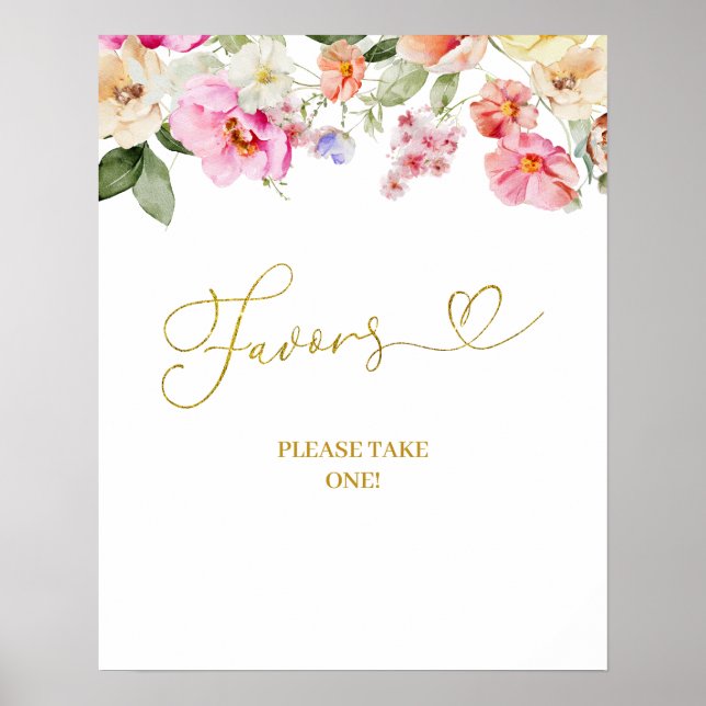 Einfaches Frühlingsblumen-Markt-Geschenke-Party-Sc Poster (Vorne)