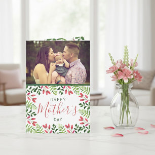 Einfaches Frühlingsblüten-Foto zum Muttertag Karte