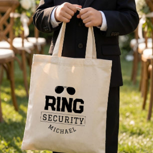 Einfaches Funny Ring Security Wedding Kid Tragetasche