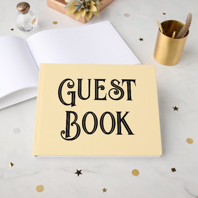einfaches Gästebuch (Vorderseite Offen)