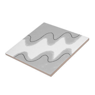 einfaches, gelbblaues Wasserfarbenlogo Fliese