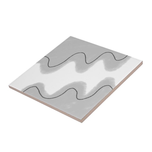 einfaches, gelbblaues Wasserfarbenlogo Fliese (Seite)