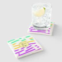 einfaches, gelbblaues Wasserfarbenlogo