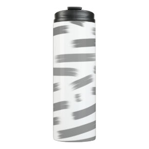 einfaches, gelbblaues Wasserfarbenlogo Thermosbecher