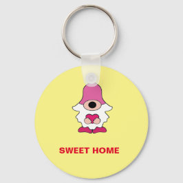 EINFACHES GELBE GENOMMEN SWEET ZUHAUSE MAGNET SCHLÜSSELANHÄNGER