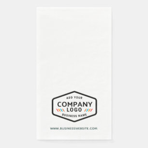 Einfaches Geschäftslogo und benutzerdefinierte Unt Serviette