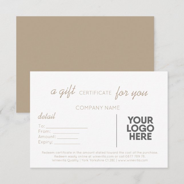 Einfaches Geschenk für die Handschrift von Tauben  (Vorne/Hinten)