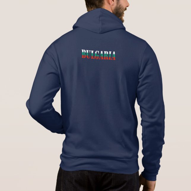 Einfaches Geschenk für die Staatsflagge Bulgariens Hoodie (Rückseite)