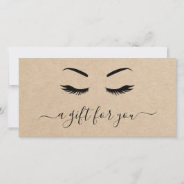 Einfaches Geschenk für rustikale Lashes