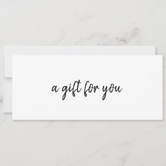 Einfaches Geschenkgutschein für Elegante Unternehm