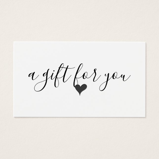 Einfaches Geschenkzertifikat für moderne Unternehm (Vorderseite)