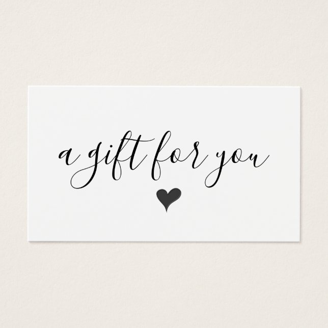 Einfaches Geschenkzertifikat für moderne Unternehm (Vorderseite)