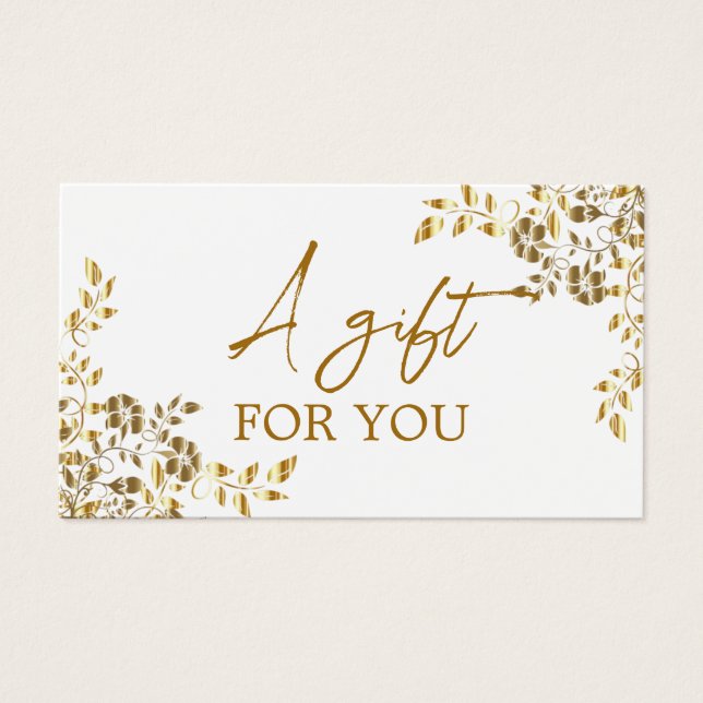 Einfaches Geschenkzertifikat für moderne Wildblume (Vorderseite)