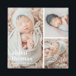 Einfaches Gitter von drei Personalisierten Fotos Magnet<br><div class="desc">Foto Geschenke machen die besten Geschenke! Einfach mit Ihrem Text und/oder Foto personalisiert für ein individuelles Aussehen. Entworfen von Berry Berry Sweet. Weitere Designs finden Sie unter www.berryberrysweet.com</div>