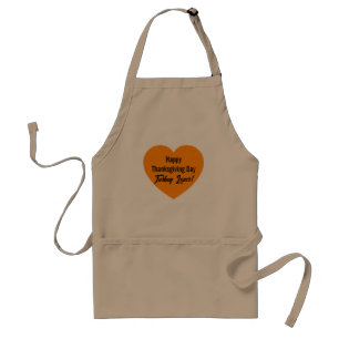 Einfaches Glück Thanksgiving Tag Türkei Lover Oran Schürze