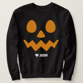 Einfaches glückliches Halloween-Kürbis Sweatshirt