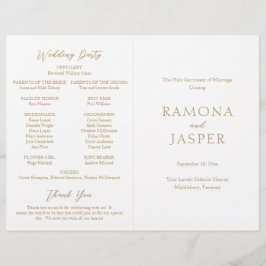 Einfaches Gold-Bold-Programm für moderne katholisc