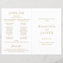 Einfaches Gold-Bold-Programm für moderne katholisc Flyer